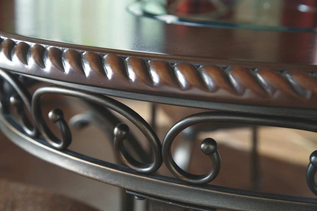 Ashley Furniture Glambrey - Dark Brown - Round Drm Counter Table 8 Ashley Furniture Glambrey - Dark Brown - Round Drm Counter Table