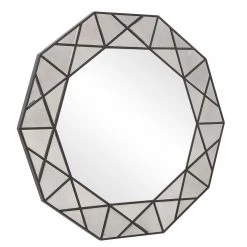 Uttermost Manarola Decagon Shaped Mirror