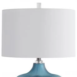 Uttermost Marjorie Frosted Turquoise Table Lamp