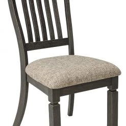 Ashley Furniture Tyler - Black/grayish Brown - Dining Uph Side Chair (2/cn) - Slatback
