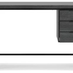 Ashley Furniture Yarlow - Black - Home Office Desk - 3-drawers Desks 19 Ashley Furniture Yarlow - Black - Home Office Desk - 3-drawers Desks