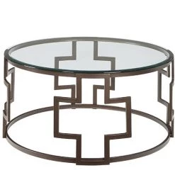Ashley Furniture Frostine - Dark Bronze Finish - Occasional Table Set (3/cn) Tables