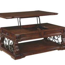 Ashley Furniture Alymere - Rustic Brown - Lift Top Cocktail Table