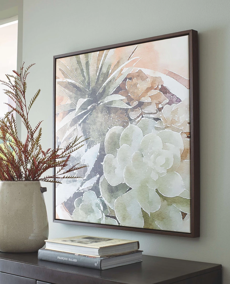 Ashley Furniture Accessories Markita - Light Brown - Wall Art 4 Ashley Furniture Accessories Markita - Light Brown - Wall Art