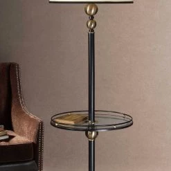 Uttermost Revolution End Table Floor Lamp