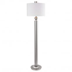 Accessories Uttermost Silverton Brushed Nickel Floor Lamp