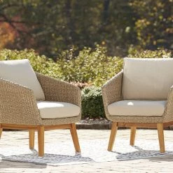 Ashley Furniture Crystal - Beige - Lounge Chair W/cushion (2/cn)