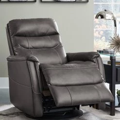 Ashley Furniture Riptyme - Quarry - Swivel Glider Recliner