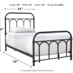 Ashley Furniture Nashburg - Patterned - Metal HDBD/FTBD/Rails 14 Ashley Furniture Nashburg - Patterned - Metal HDBD/FTBD/Rails