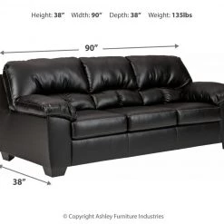 Ashley Furniture Brazoria - Black - Sofa