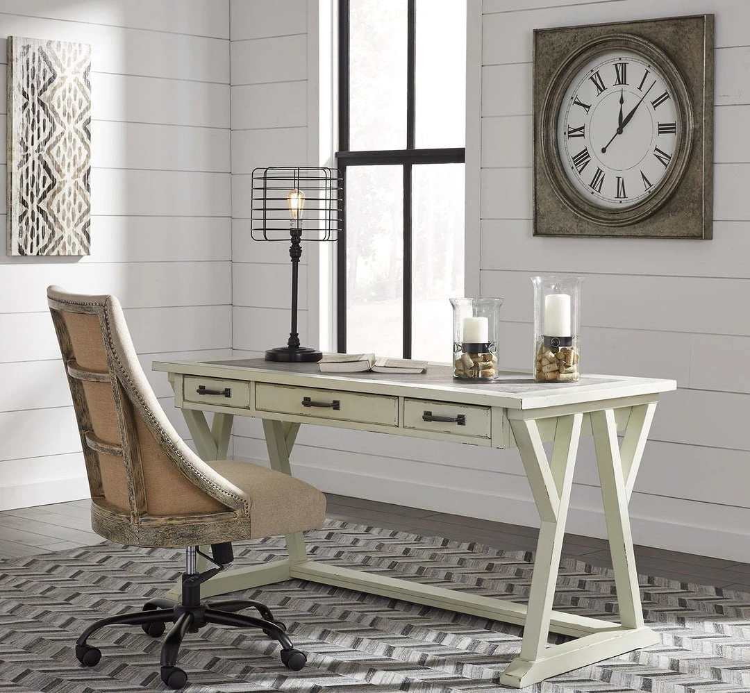 Signature Design By Ashley® Jonileene - Best In Class - Leg Desk, Cabinet With Desk Hutch, Swivel Chair 3 Signature Design By Ashley® Jonileene - Best In Class - Leg Desk, Cabinet With Desk Hutch, Swivel Chair