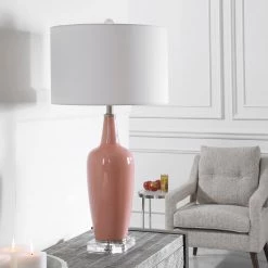 Uttermost Anastasia Light Pink Table Lamp