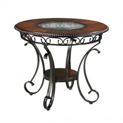 Ashley Furniture Glambrey - Dark Brown - Round Drm Counter Table