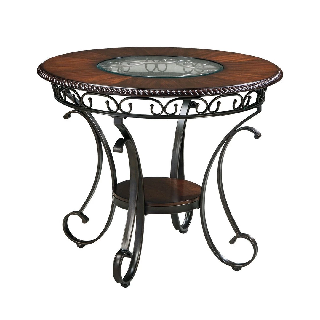 Ashley Furniture Glambrey - Dark Brown - Round Drm Counter Table 3 Ashley Furniture Glambrey - Dark Brown - Round Drm Counter Table