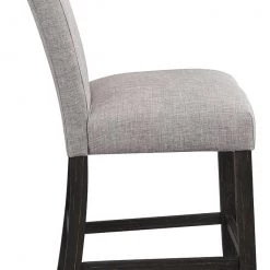 Signature Design By Ashley® Stools Jeanette - Gray/dark Brown - Upholstered Barstool (2/cn)