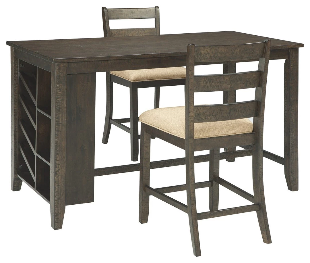 Ashley Furniture Rokane - Light Brown - Rect Drm Counter Tbl Set(3/cn) Dining Room Sets 10 Ashley Furniture Rokane - Light Brown - Rect Drm Counter Tbl Set(3/cn) Dining Room Sets