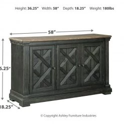 Ashley Furniture Tyler - Black/gray - Dining Room Server 15 Ashley Furniture Tyler - Black/gray - Dining Room Server