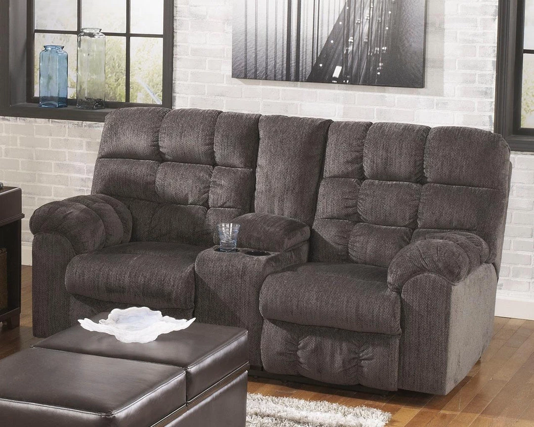 Ashley Furniture Reclining Furniture Acieona - Slate - Dbl Rec Loveseat W/console 8 Ashley Furniture Reclining Furniture Acieona - Slate - Dbl Rec Loveseat W/console