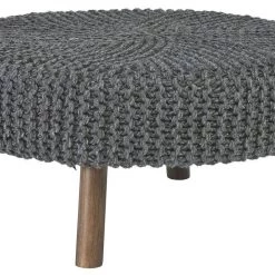 Ashley Furniture Jassmyn - Charcoal - Oversized Accent Ottoman