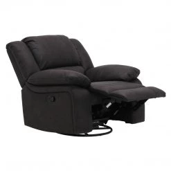 Emerald Home Navaro Swivel Gliding Recliner, Licorice Chairs