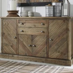 Ashley Furniture Servers Grindleburg - Light Brown - Dining Room Server