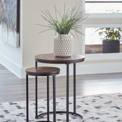 Ashley Furniture Briarsboro - Brown/black - Accent Table (2/cn) 17 Ashley Furniture Briarsboro - Brown/black - Accent Table (2/cn)