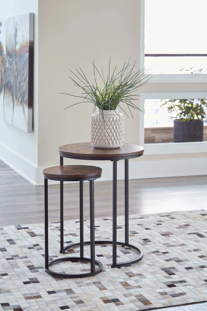 Ashley Furniture Briarsboro - Brown/black - Accent Table (2/cn) 9 Ashley Furniture Briarsboro - Brown/black - Accent Table (2/cn)