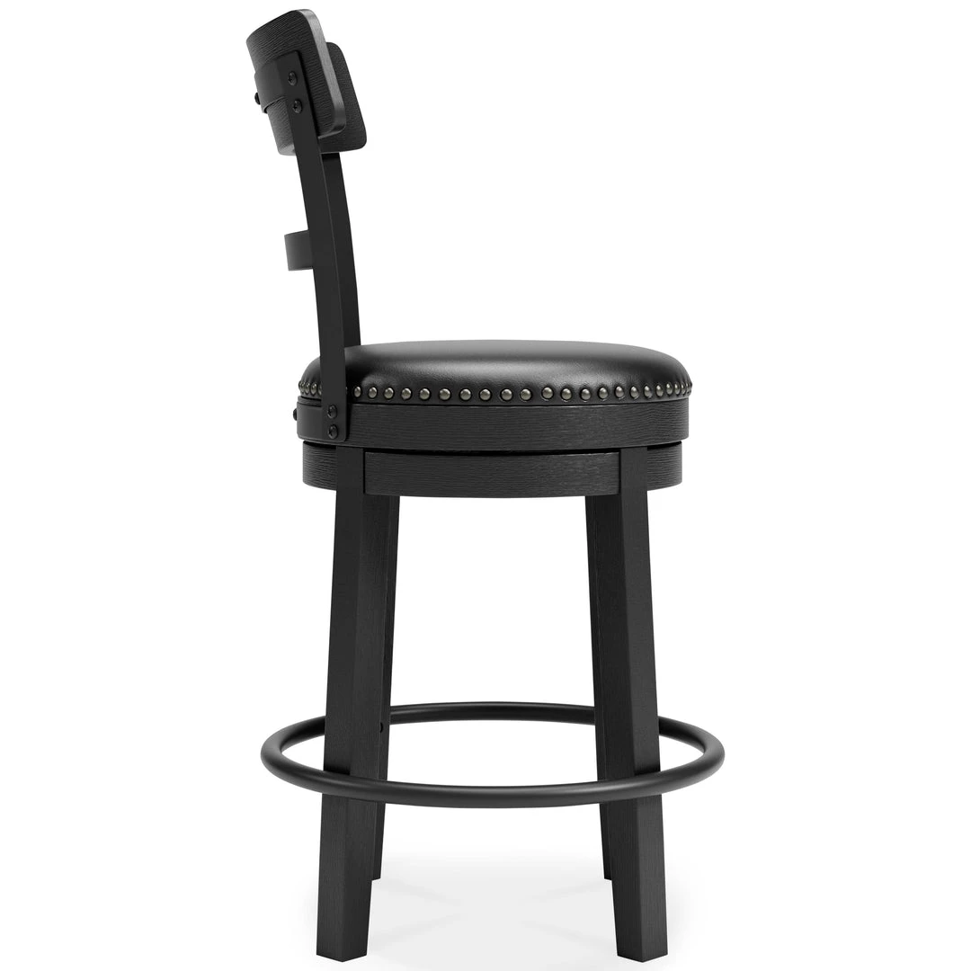 Ashley Furniture Stools Valebeck - Black - Uph Swivel Barstool (1/cn) 6 Ashley Furniture Stools Valebeck - Black - Uph Swivel Barstool (1/cn)