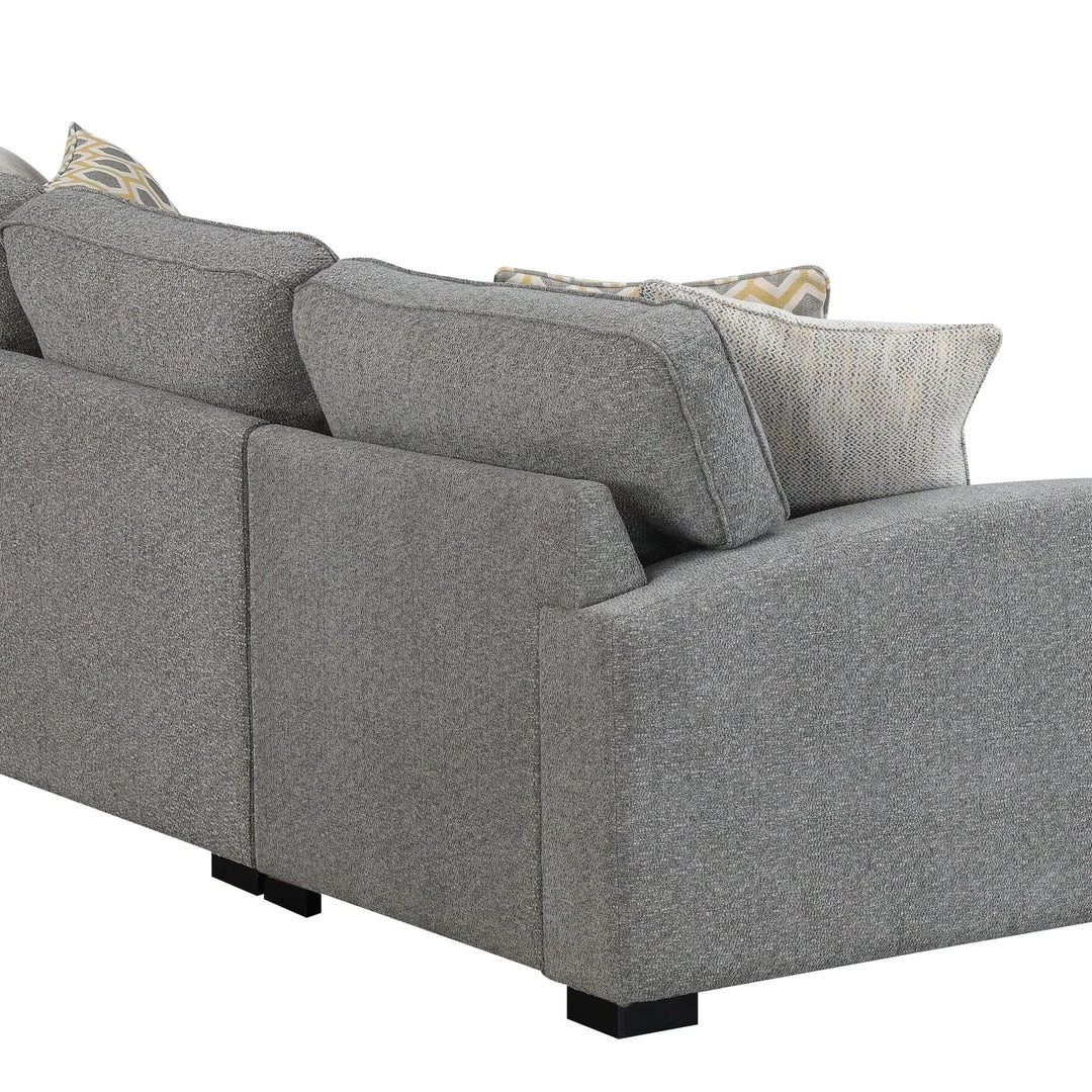 Emerald Home Sectionals Repose RSF Chaise Sectional, Storm Gray 4 Emerald Home Sectionals Repose RSF Chaise Sectional, Storm Gray