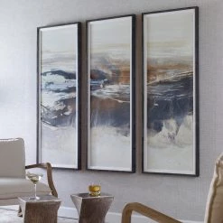 Accessories Uttermost Graphite Horizon Framed Prints, Set/3