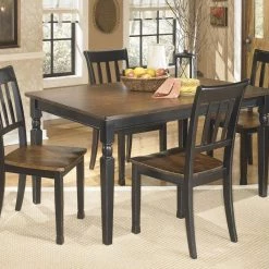 Signature Design By Ashley® Owingsville - Black/Ultimate Best In Class Rectangular Dining Room Table, 4 Side Chairs Dining Room Sets