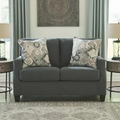 Signature Design By Ashley® Living Room Sets Bayonne - Charcoal - 4 Pc. - Sofa, Loveseat, Chair, Ottoman