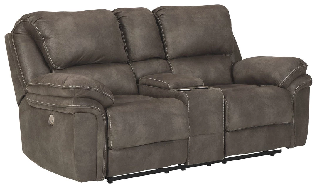 Ashley Furniture Reclining Furniture Trementon - Graphite - Dbl Rec Pwr Loveseat W/console 3 Ashley Furniture Reclining Furniture Trementon - Graphite - Dbl Rec Pwr Loveseat W/console