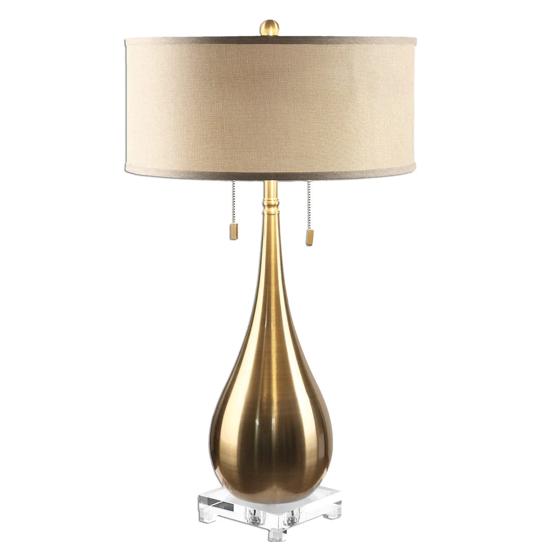 Uttermost Lagrima Brushed Brass Lamp Accessories 3 Uttermost Lagrima Brushed Brass Lamp Accessories