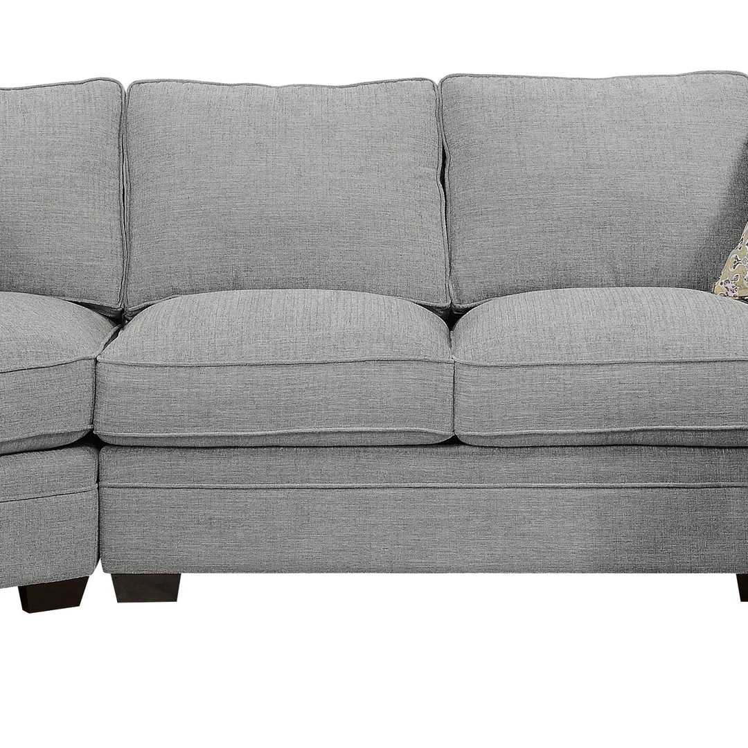 Emerald Home Sectionals Analiese Sectional, Linen Gray 4 Emerald Home Sectionals Analiese Sectional, Linen Gray