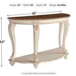 Ashley Furniture Realyn - White/brown - Sofa Table 13 Ashley Furniture Realyn - White/brown - Sofa Table