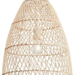 Signature Design By Ashley® Calett - Beige - Rattan Pendant Light (1/cn) Accessories