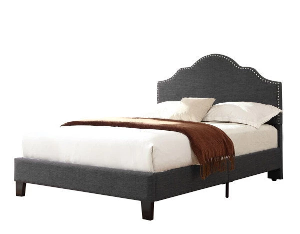 Emerald Home Beds Upholstered Queen Bed Charcoal 3 Emerald Home Beds Upholstered Queen Bed Charcoal