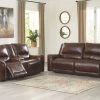 Signature Design By Ashley® Catanzaro - Mahogany - 2 Pc. - Power Sofa, Loveseat