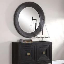 Accessories Uttermost Frazier Round Industrial Mirror