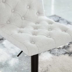 Signature Design By Ashley® Gaddison - Light Beige/black - Tall Uph Swivel Barstool(2/cn)