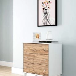 Ashley Furniture Piperton - Brown / White - Three Drawer Chest Chests