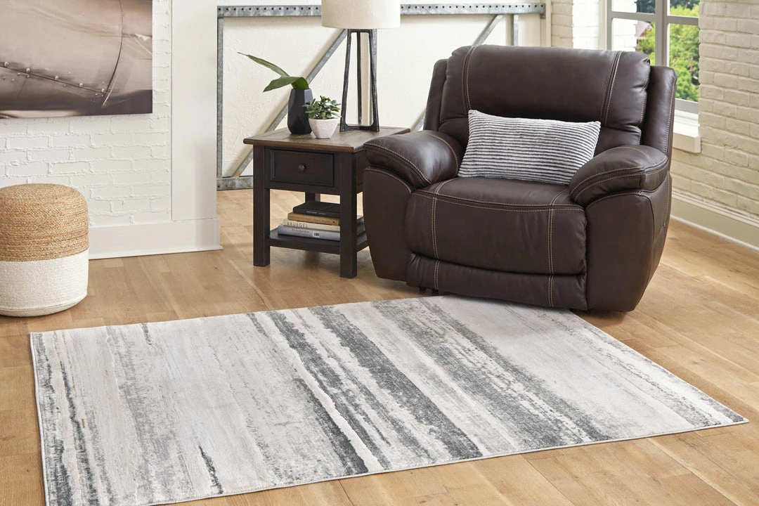 Ashley Furniture Accessories Abanett - Gray - Medium Rug 4 Ashley Furniture Accessories Abanett - Gray - Medium Rug
