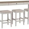 Ashley Furniture Skempton - White - Rect Drm Counter Tbl Set(4/cn) Dining Room Sets