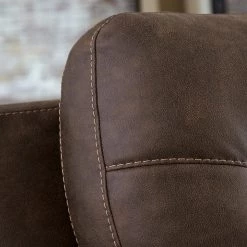 Signature Design By Ashley® Maderla - Walnut - Chair, Ottoman