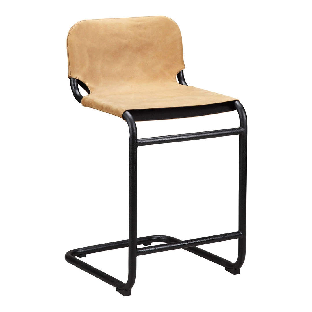 Moe's Home Collection Baker Counter Stool Sunbaked Tan Leather -m2 Stools 8 Moe's Home Collection Baker Counter Stool Sunbaked Tan Leather -m2 Stools