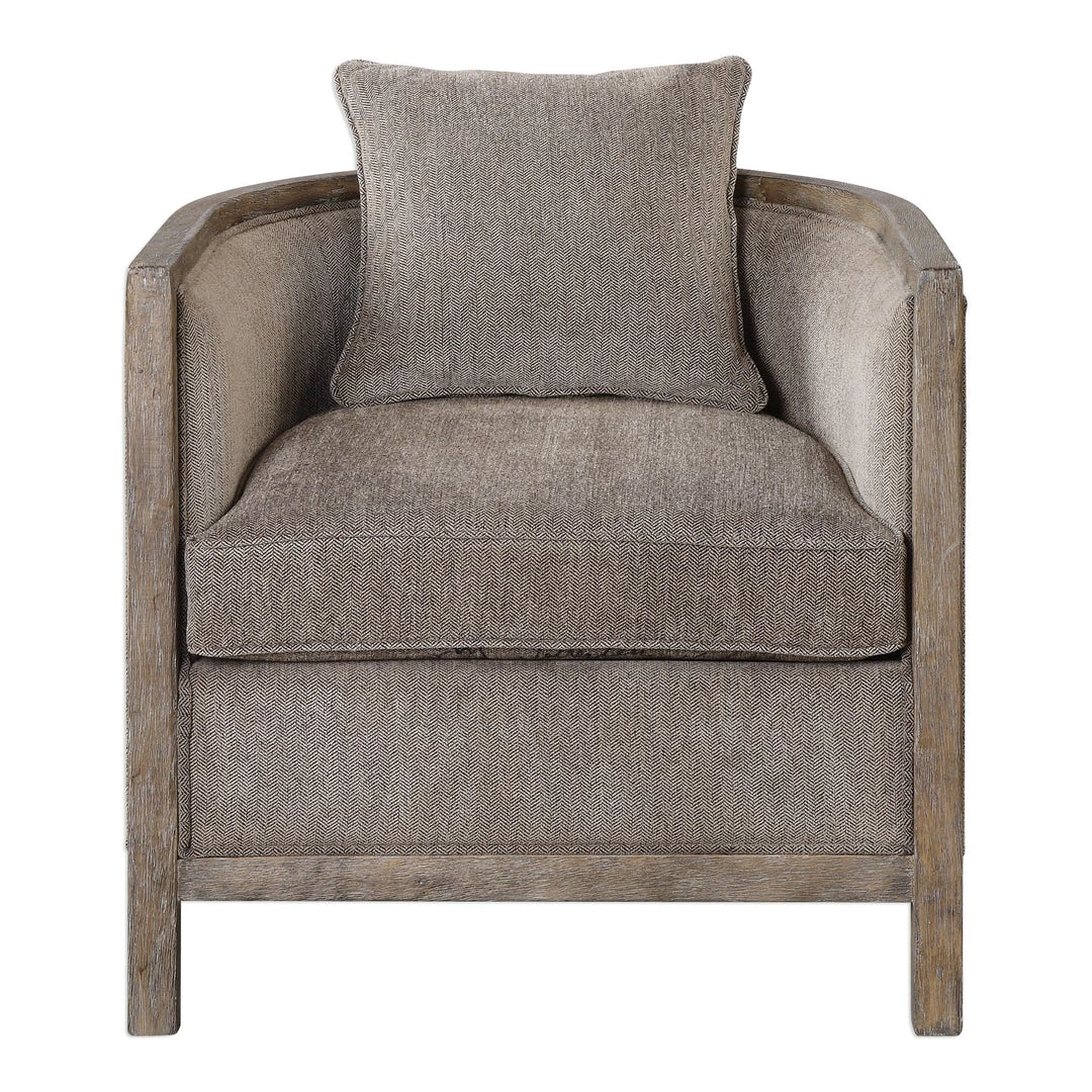 Uttermost Viaggio Gray Chenille Accent Chair 3 Uttermost Viaggio Gray Chenille Accent Chair