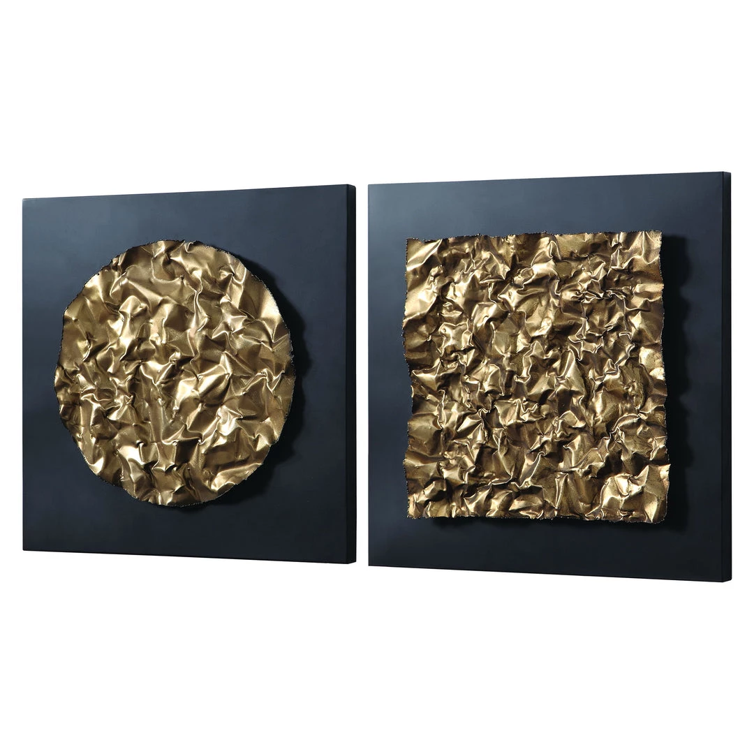 Accessories Uttermost Boaz Gold Wall Decor, Set/2 8 Accessories Uttermost Boaz Gold Wall Decor, Set/2