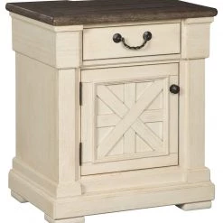 Ashley Furniture Bolanburg - Antique Brown Light - One Drawer Night Stand
