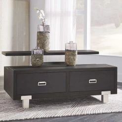 Ashley Furniture Tables Chisago - Black/silver - Lift Top Cocktail Table 21 Ashley Furniture Tables Chisago - Black/silver - Lift Top Cocktail Table